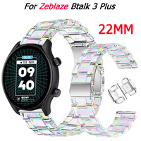 22mm Clear Band For Zeblaze Beyond/Ares/Btalk 3 Plus Bracelet For Zeblaze GTS 3/GTR 3 Pro/Vibe 7 Pro Resin Wristband Correa