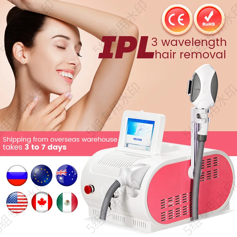 IpL E Light OPT Painless Permanent Hair Removal Machine Shots Remove Color Spots Redblood Acne Photon Rejuvena