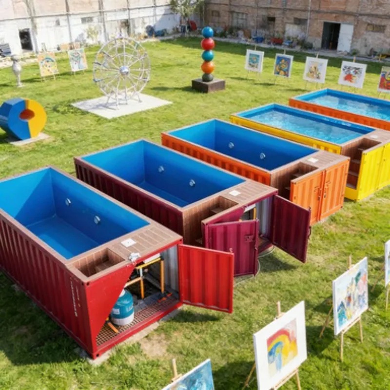Factory Direct Customized Frame Commercial Fiberglass Frp Piscine Small Shipping Container Swimming Pools