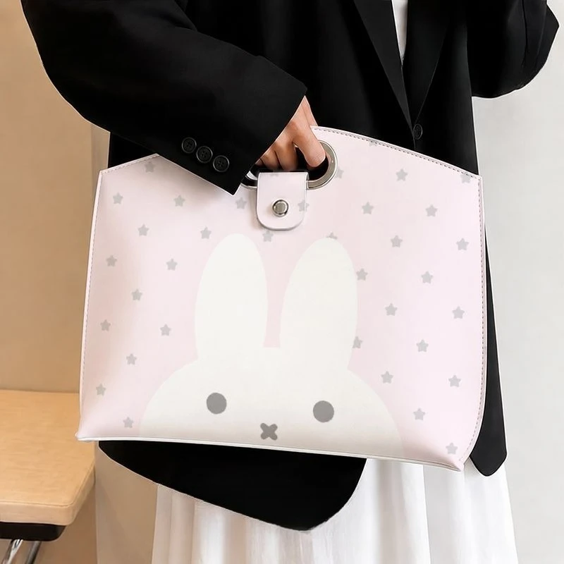 Kawaii New Notebook Computer Bag Portable Briefcase Fashion Convenient Waterproof Wear-resistant Anti-scratch Good Looks Miffy