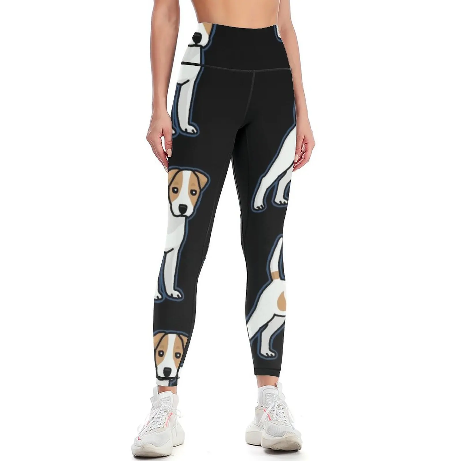 Jack Russell Terrier, dog, cartoon Leggings legging gym push up tights for Womens Leggings