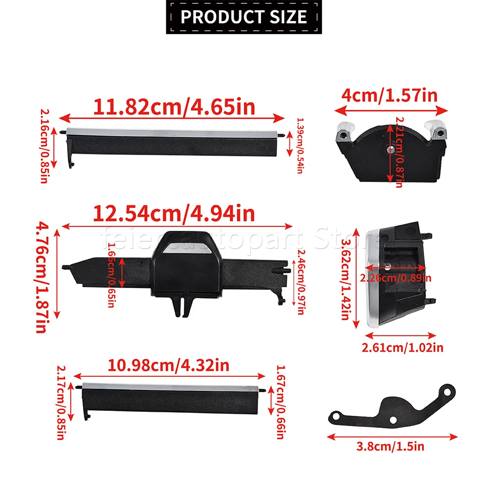 64119459488 Zestaw naprawczy klipsów kratki nawiewu centralnej klimatyzacji do BMW serii 1 2 3 4 Z4 X3 X4 F40 F44 G20 G26 G01 G02