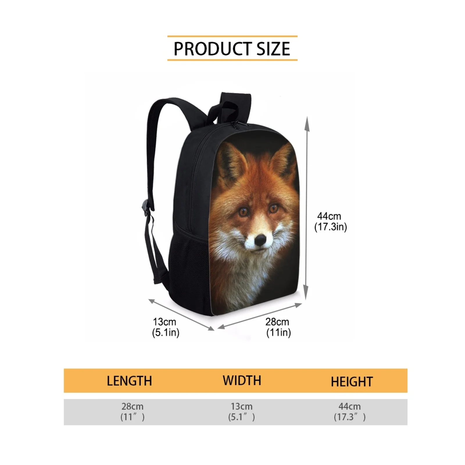 Kids School Bags for Teenager Boy Girl Children Backpack Fox Print School Satchels Bookbag Schoolbag Book Bag mochila escolar