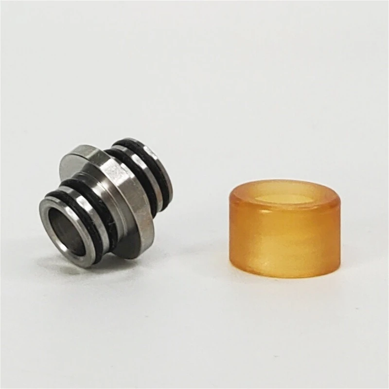 1 قطعة غطاء موصل قطعة الفم البديلة من الأكريليك | 510 ملحق موصل من الفولاذ المقاوم للصدأ برأس مزدوج #3