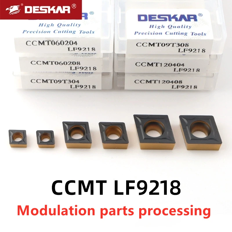 

Deskar Ccmt060204 Ccmt060208 Ccmt09T304 Ccmt09T308 Ccmt120408 Lf9218 车刀 Inserts Carbide Lathe Cutting Tools for Steel