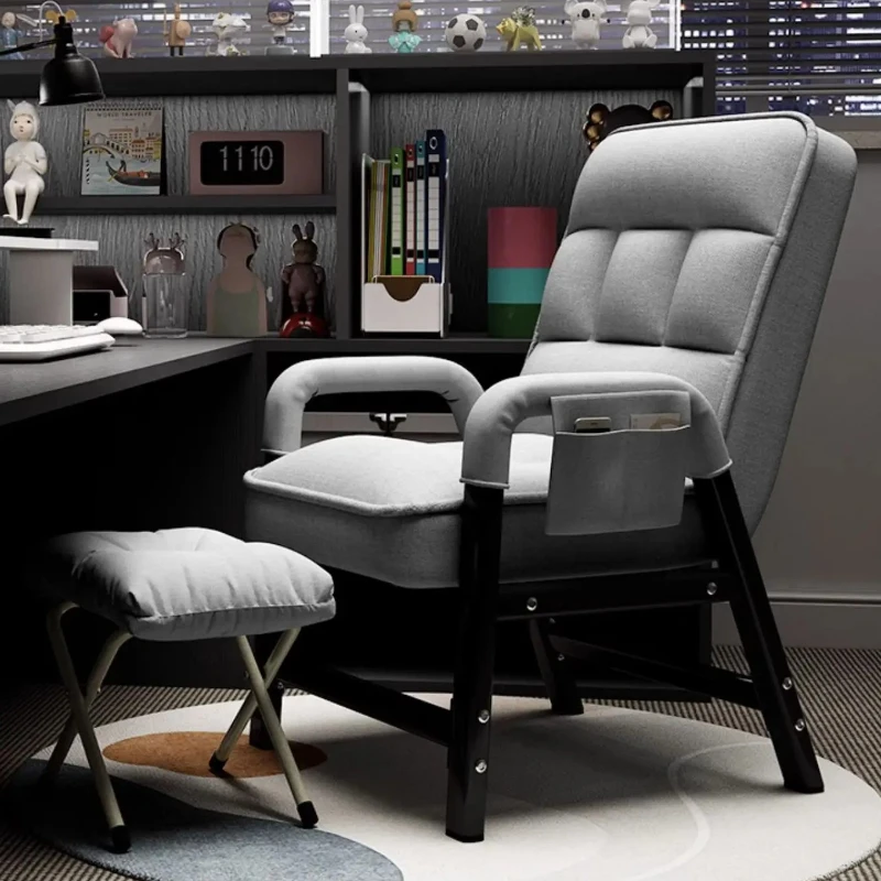 Foldable Recliner Chair Home Multi-Position Ergonomic Computer Desk Chair with Adjustable Backrest Comfortable Lounge Chair