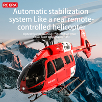 H145 RC ERA C190 1:30 H145 Scale 2.4G 6CH 6-Axis Gyro Optical Flow Localization Altitude Hold Flybarless RC Helicopter RTF