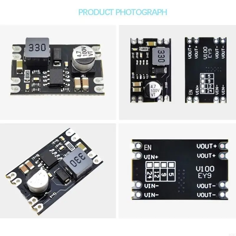 H7BC High Efficiency DC5-24v Voltages Regulator Module Provides Selectable 5/9/12/24V