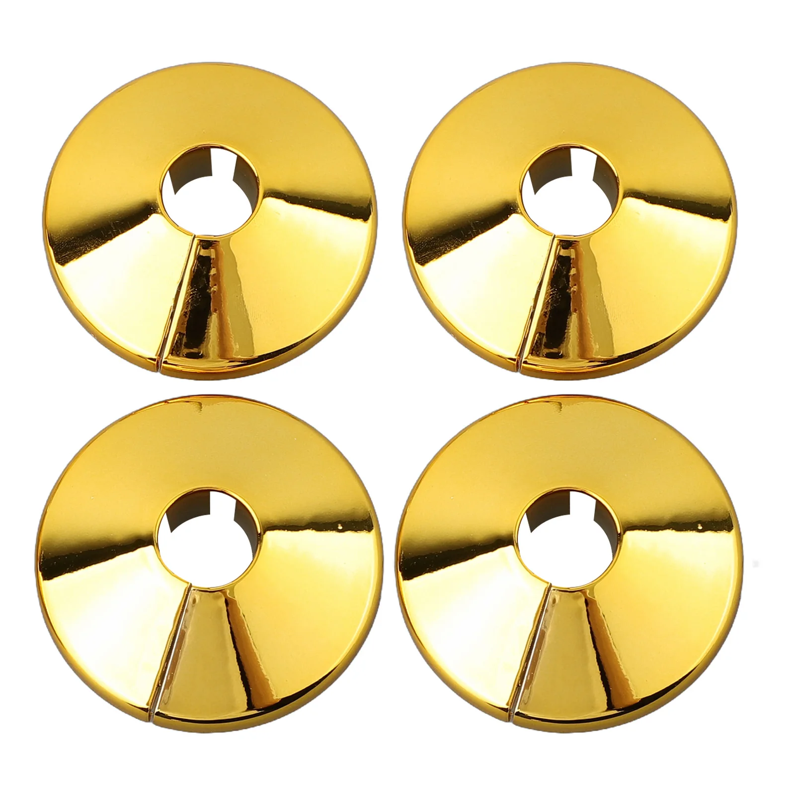 for snap-on for Gold Plastic Pipe Collars for Radiator Heating Water Gas and Drain Pipes 55x15mm Each Pack Contains 4 Units