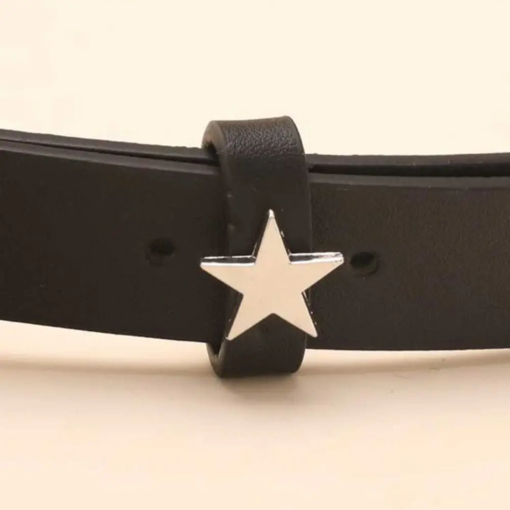 

Модный женский ремень со стразами и пряжкой в виде звезды из искусственной кожи в стиле панк, уличный стиль, поясная цепочка, украшение для ремня Y2K для девочек