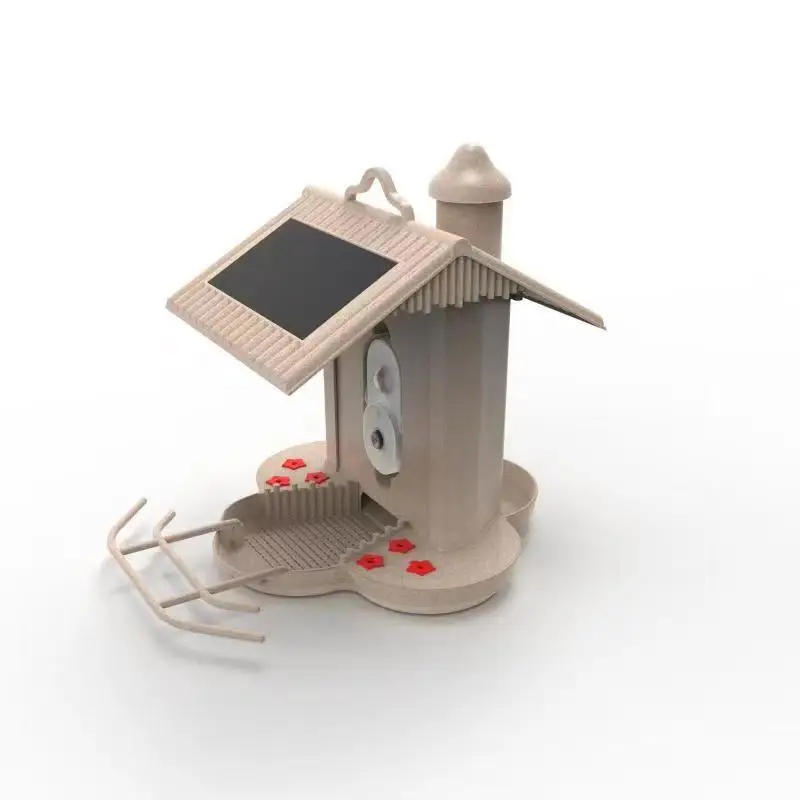 Smart Bird Feeder Solar Charging Identify Bird Species Auto Capture Videos Bird Feeder With Camera