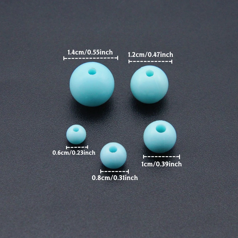 30 Gram 0.6-1.4cm Mieszane Kolory Macaron Akrylowe Okrągłe Koraliki Do Wyrobu Biżuterii Bransoletek Naszyjników DIY Zabawki Dla Dzieci Materiały Do Rękodzieła — zdjęcie 6