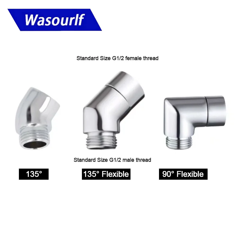 

Wasourlf 1/2 Inch Male Thread Transfer Connector Female thread Change Angle Outer Adapter Bathroom Shower Part Brass Accessories