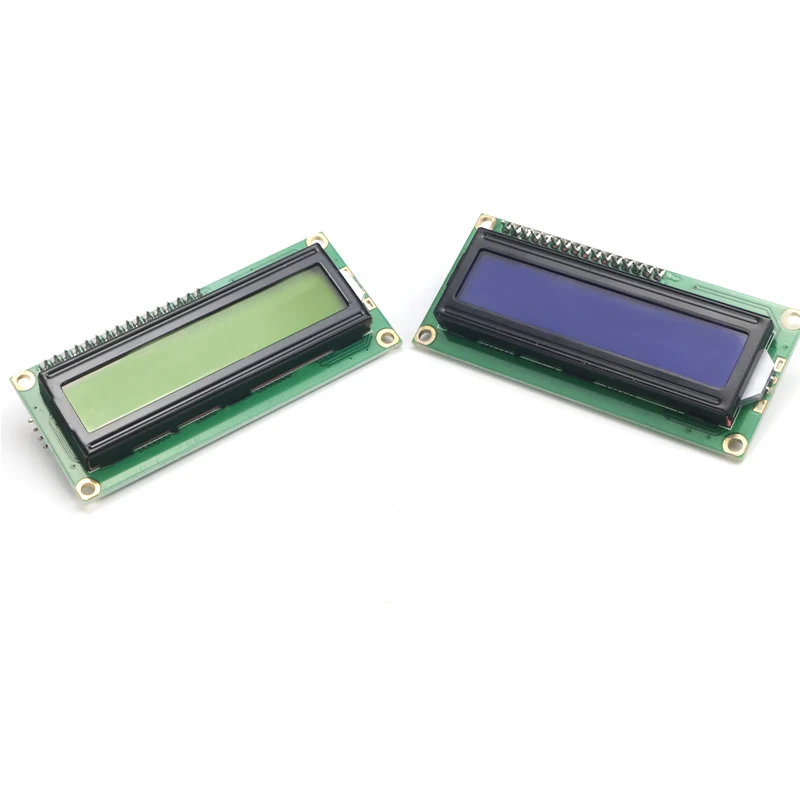1602A 16x2 LCD Display Module with I2C Interface Blue/Yellow-Grn Backlight for Arduino Raspberry Pi ESP32 TFT Display Sensor Dt