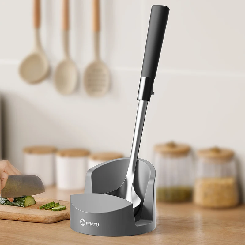 1/2 قطعة غطاء وعاء السيليكون الدائري رف تخزين المطبخ المنظم لملعقة قطع مجلس عيدان-المنزلية الأساسية #3