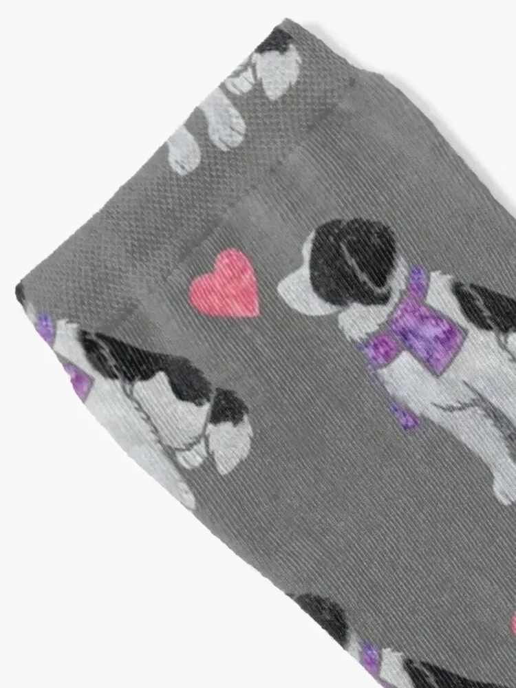 Watercolour Landseer (Newfoundland) dog Socks christmas gifts fashionable Novelties new in's Socks Women's Men's