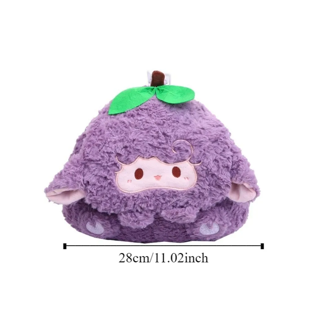 Collezione di zaini con chiusura a forma di pecora in cotone PP Spalle di grande capacità Zaino a doppio uso Borsa a tracolla Zaino con animali di peluche