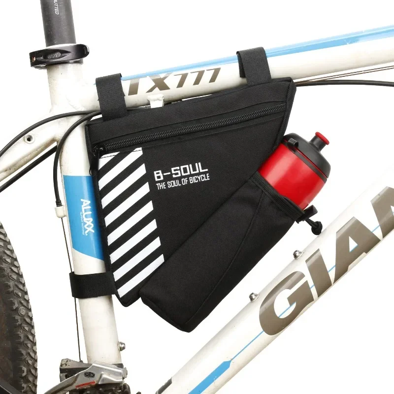 Bicycle bag Mountain bike triangle bag Kettle Saddle bag Can be placed on the kettle Small and easy to carry rainproof