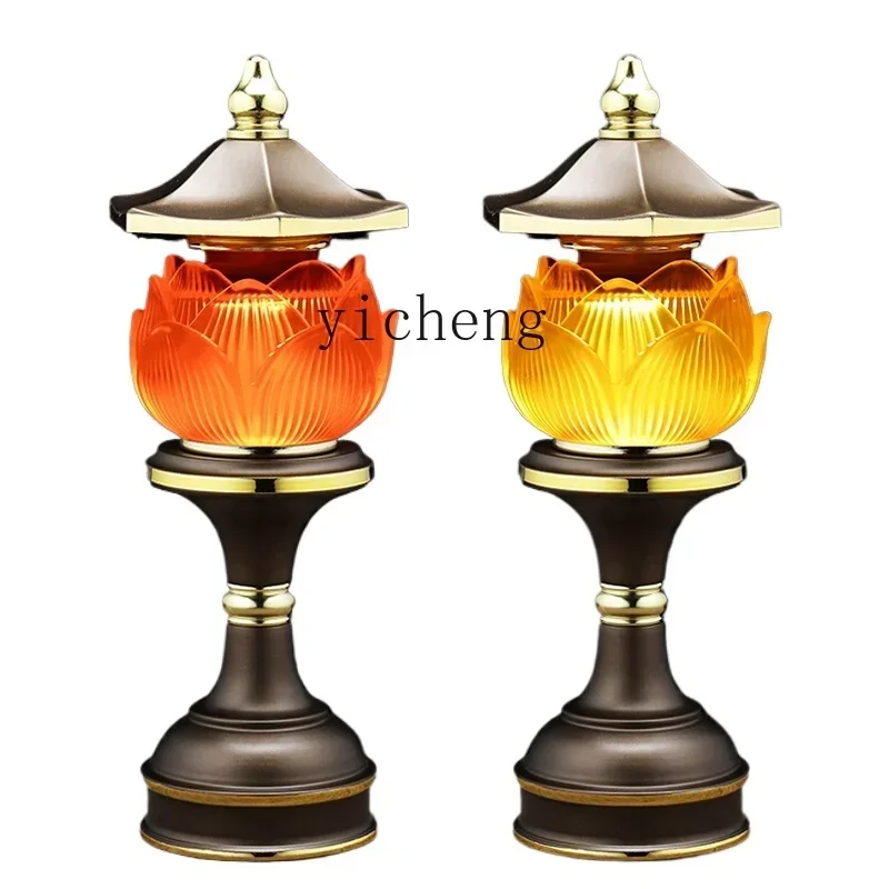 

ZK glazed lotus offering decoration home Buddha front Changming home decoration accessories