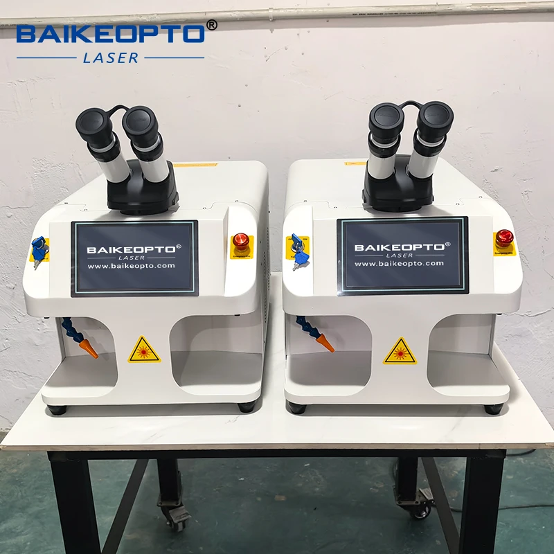 BK-JW100A Closed Cabinet Jewellery Laser Spot Welder Clear Stereo Microscope For Ultra-fine Welding Jobs