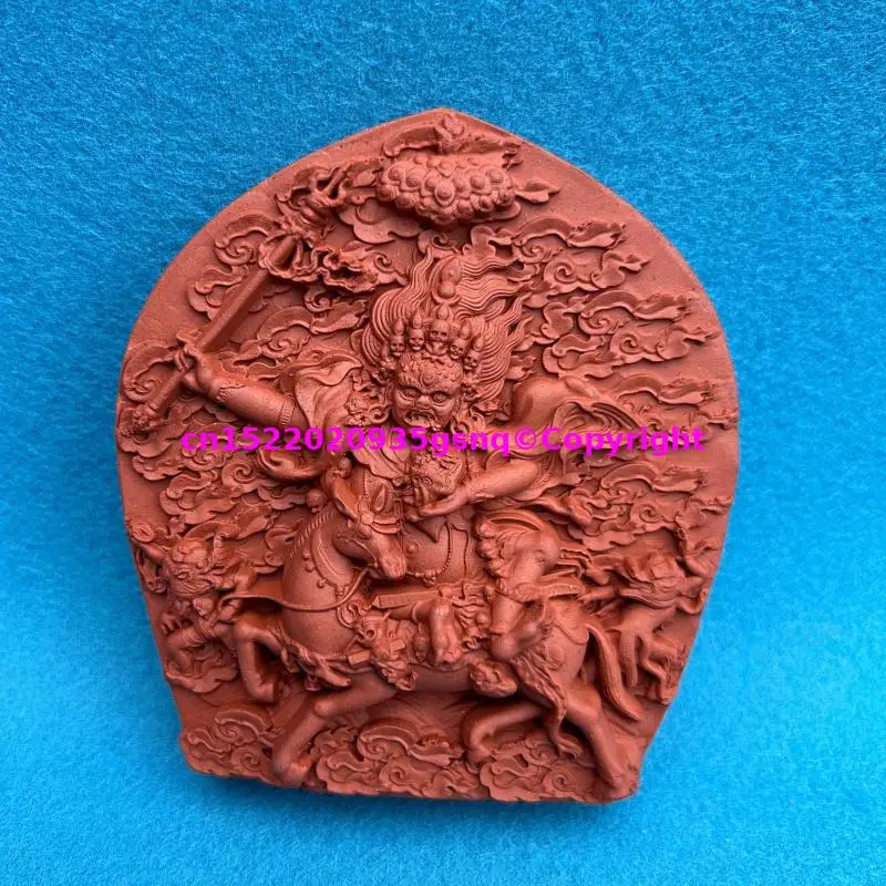 

Palden Lhamo Goddess of Happiness Wealth clay buddha statue sat-chaya tsha-tsha Wholesale Buddhist supplies temple altar worship