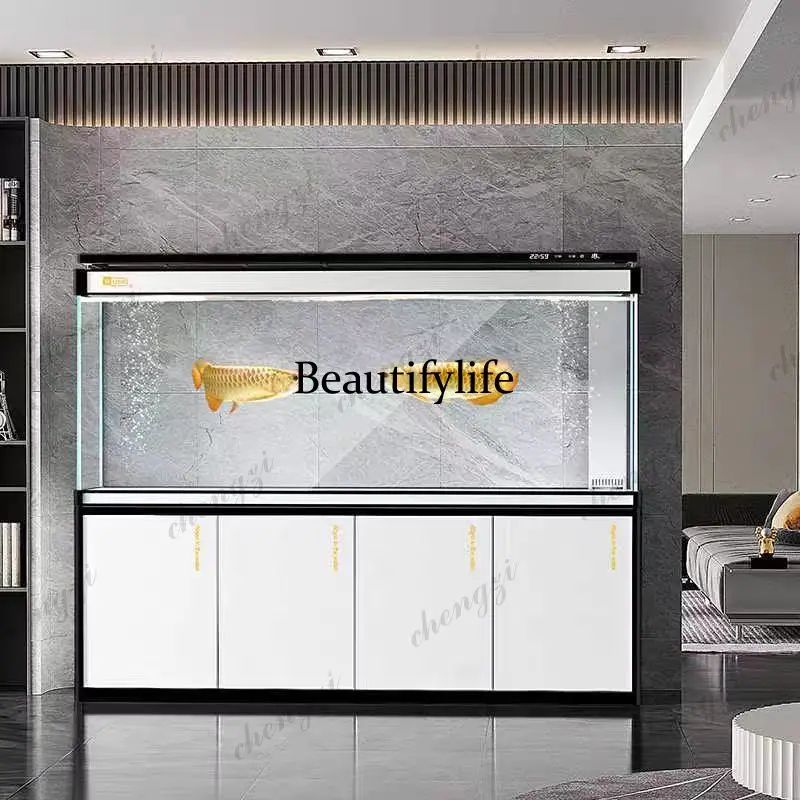 PPP Large Fish Tanks Ecology Aquarium Decoration New Style Customizable Luxury Aquarium Accent Simplicity