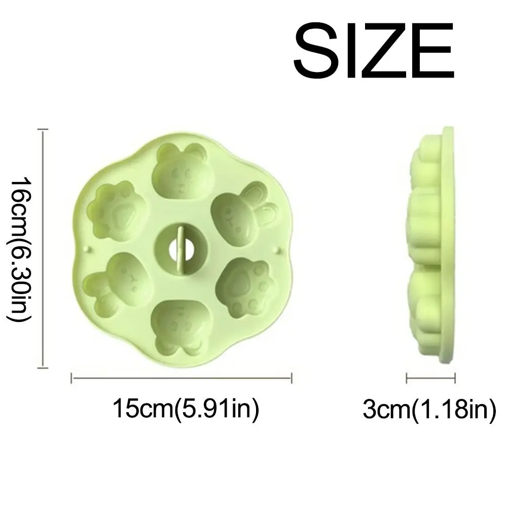 الإبداعية طعام الطفل على البخار قالب الكعكة 190 مللي 6 شبكات سيليكون قالب الكعكة قابلة لإعادة الاستخدام DIY بها بنفسك مساعدة الغذاء الخبز قالب الخبز أداة
