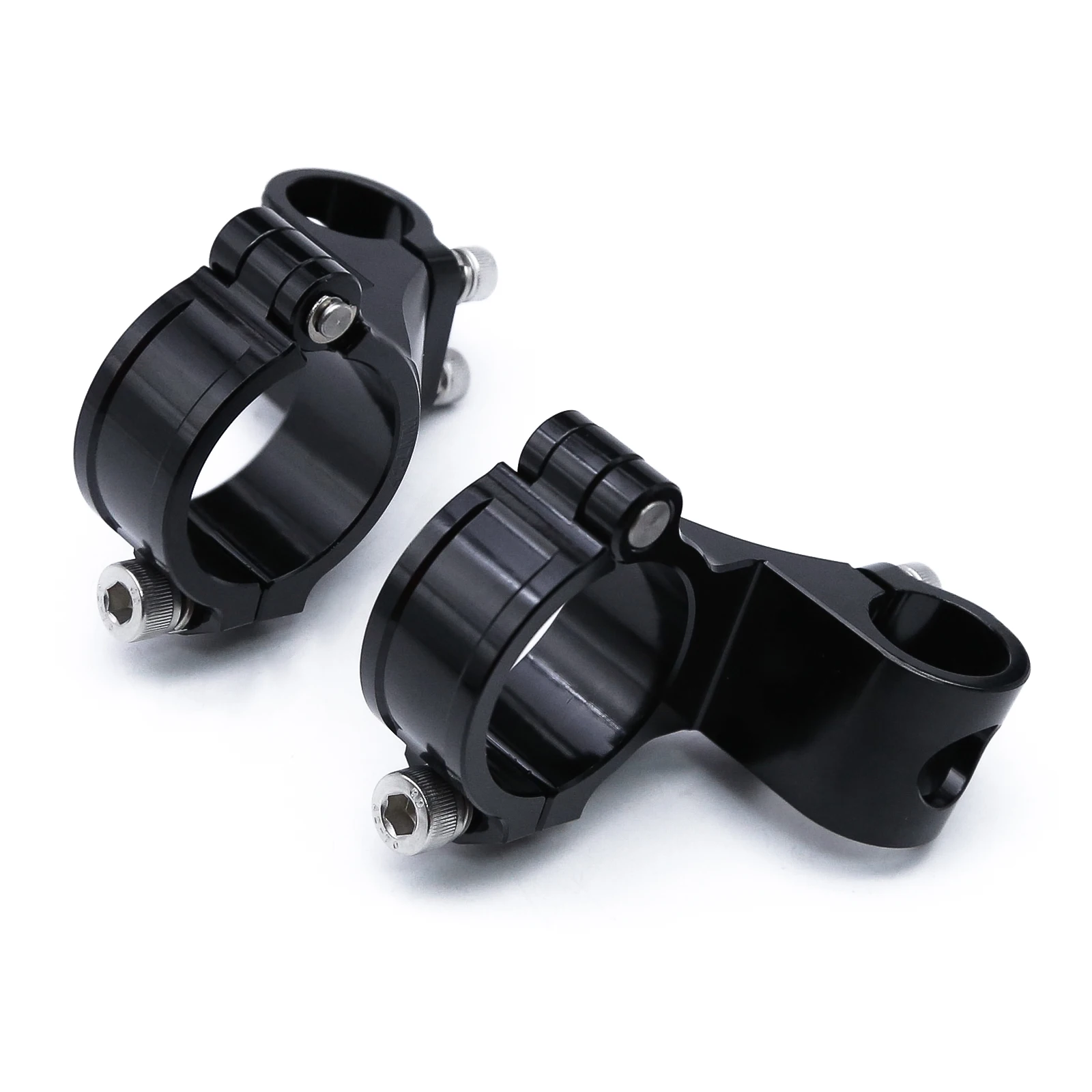 Manillar ajustable para motocicleta, manillar de carreras, CNC 37, 41, 43, 45, 48, 50, 51MM, Clip On Ons, horquilla, manillar, Cafe Racer