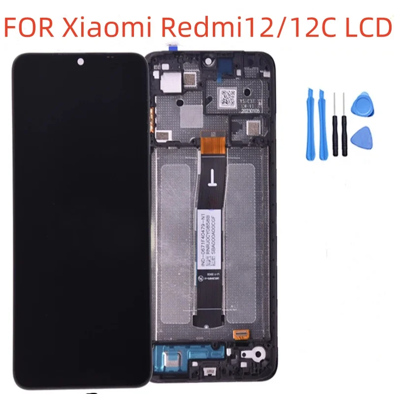 

12C For Xiaomi Redmi 12C LCD Poco C55 Display Touch Screen Digitizer For Redmi 12 Display 23053RN02A LCD Replacement Parts