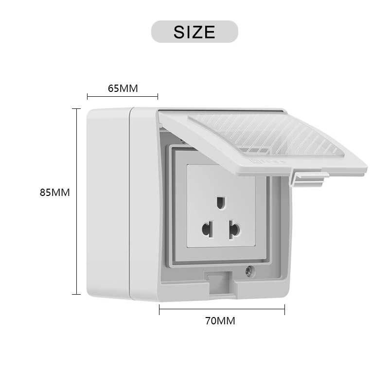 Avoir Tuya Smart Power Socket FR spina Standard IP55 copertura presa impermeabile presa di corrente esterna funziona con Alexa Google Home