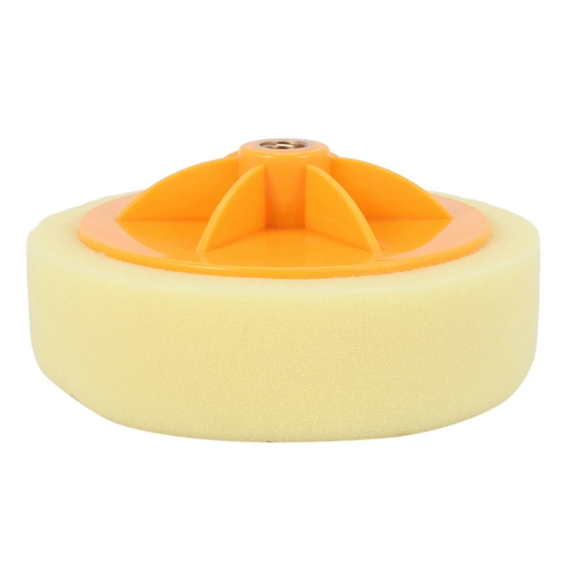 

6Pcs 6 Inch/15Cm Car Polishing Waxing Pad Sponge M14 Wheel Polishing Waxing Pad Kit Tool For Car Polisher Yellow