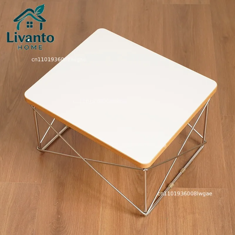

Coffee Ins Scandinavian Small Household Sofa Corner Living Room Antique Side White Household Small Table