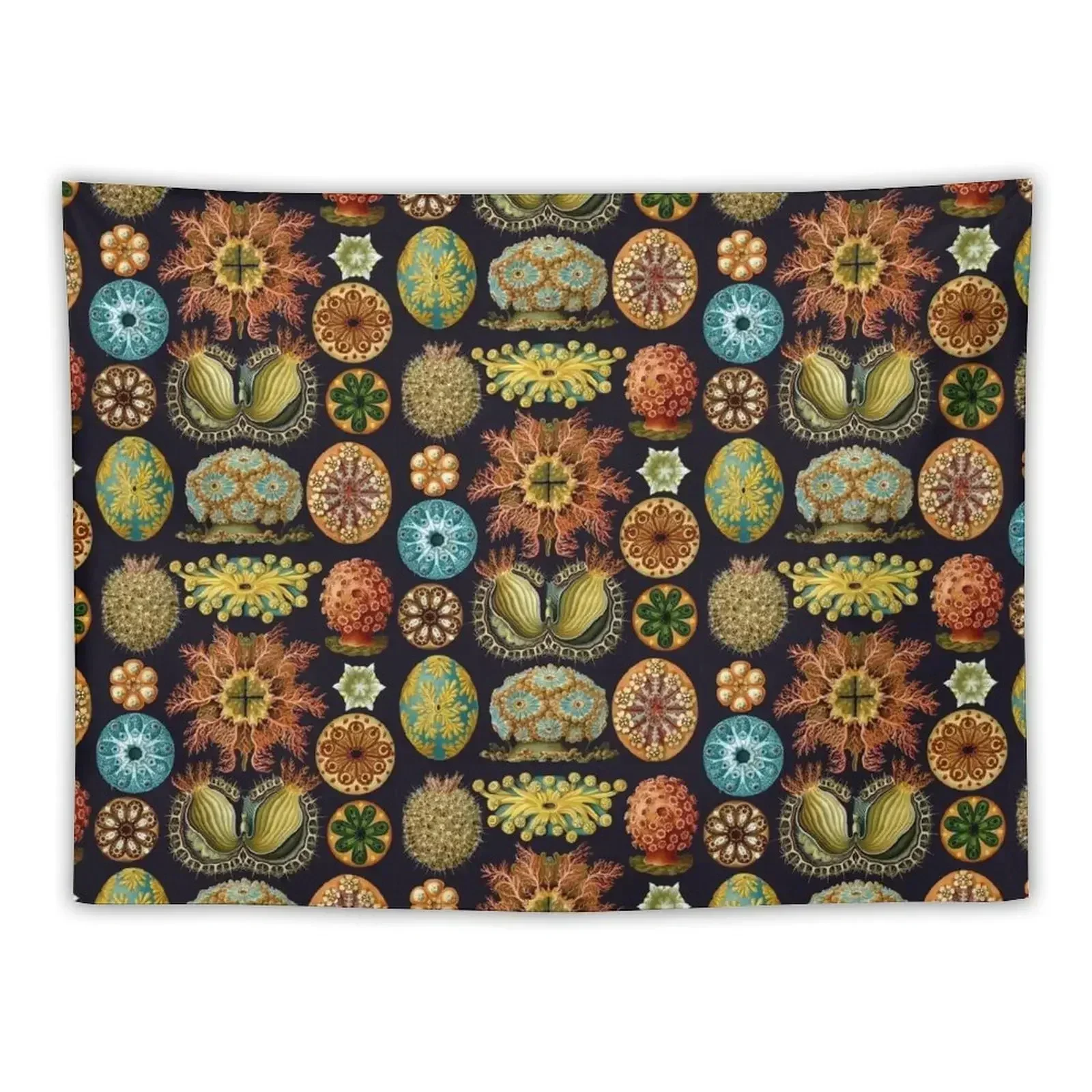 Ernst Haeckel Ascidiae Sea Squirts Tapestry Aesthetic Decoration Mushroom Tapestry