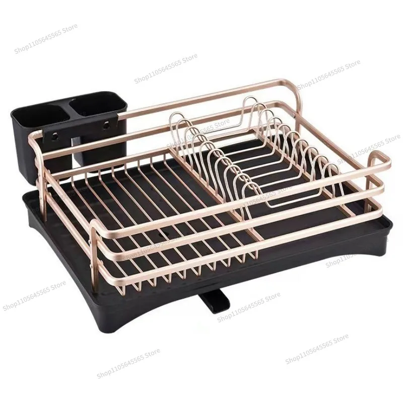 For Iron Kitchen Drain Storage Rack, Non Perforated Wall Mounted Storage Rack