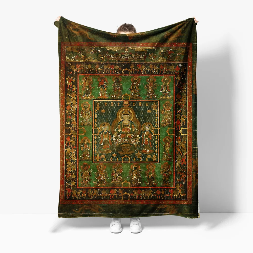 

Vintage Ethnic Moroccan Rug Kilim Style Throw Blanket Decorative Cushion Cover Home Decor