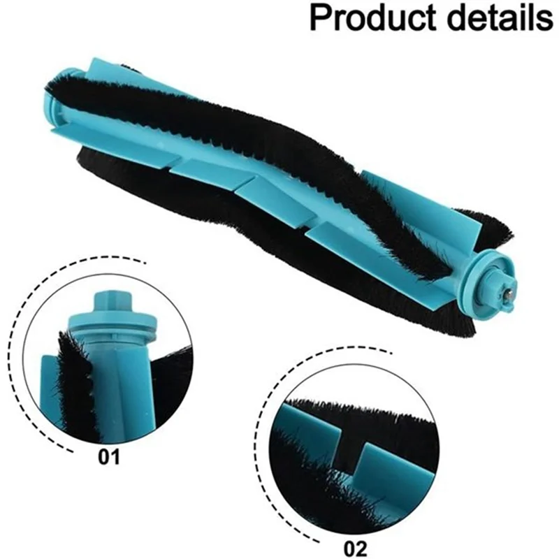 Kit de peças de reposição a24p, 9 peças para cocotec conga 9590/9990/10090 ai spin revolução ultra power-brush filtro esfregão pano saco de pó inclus