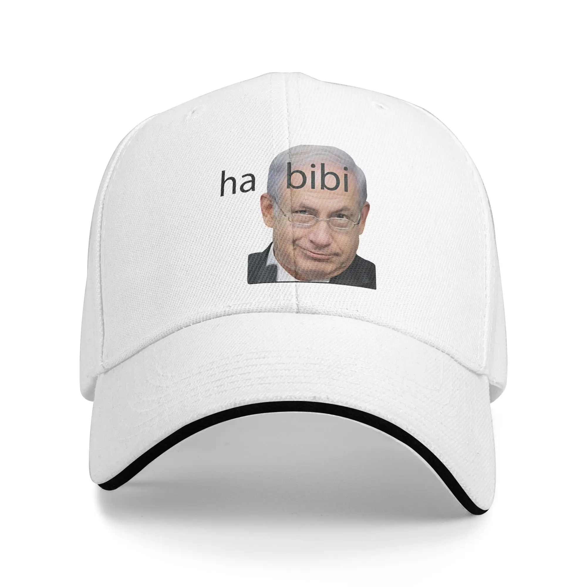 Habibi Bibi Benjamin Netanyahu Baseball Cap Unisex Men Custom Logo Trucker Hat Summer Casual Tennis Skate Sunscreen Snapback Cap