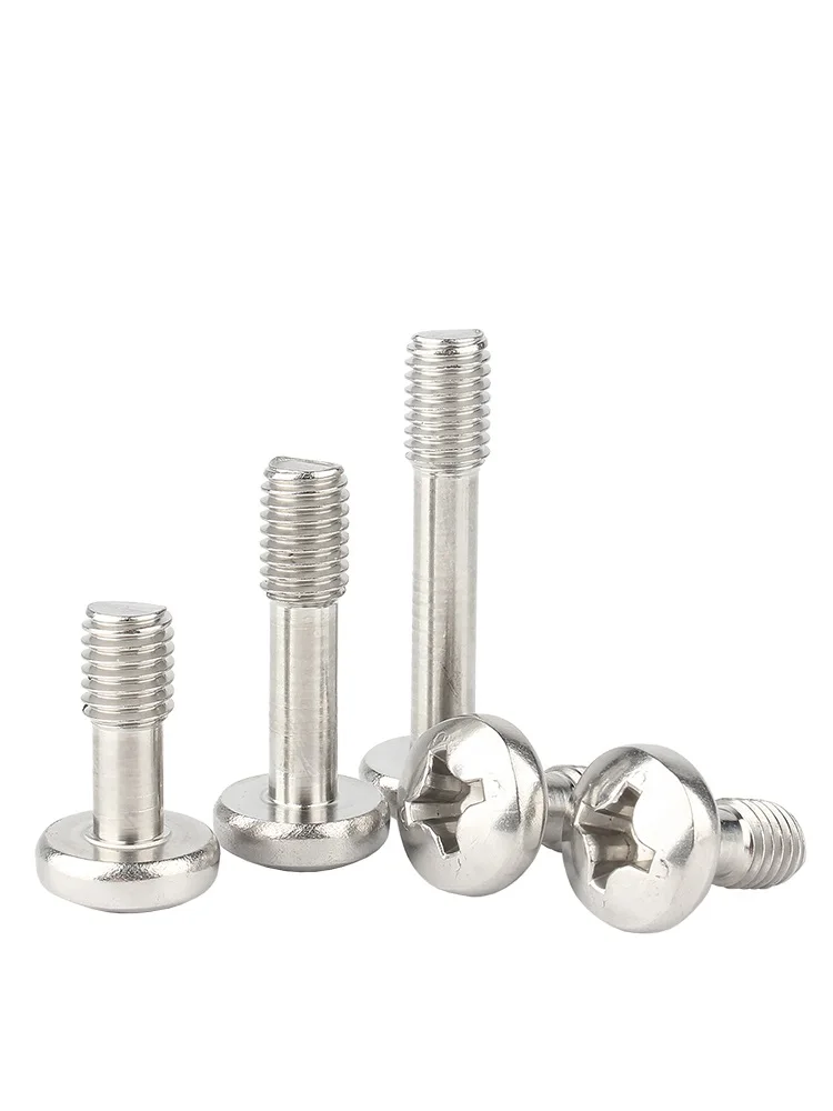 10 Buah M2 M2.5 M3 M4 M5 M6 M8 304 Sekrup Pengunci Pan Baja Tahan Karat Phillips Baut Setengah Ulir Bulat