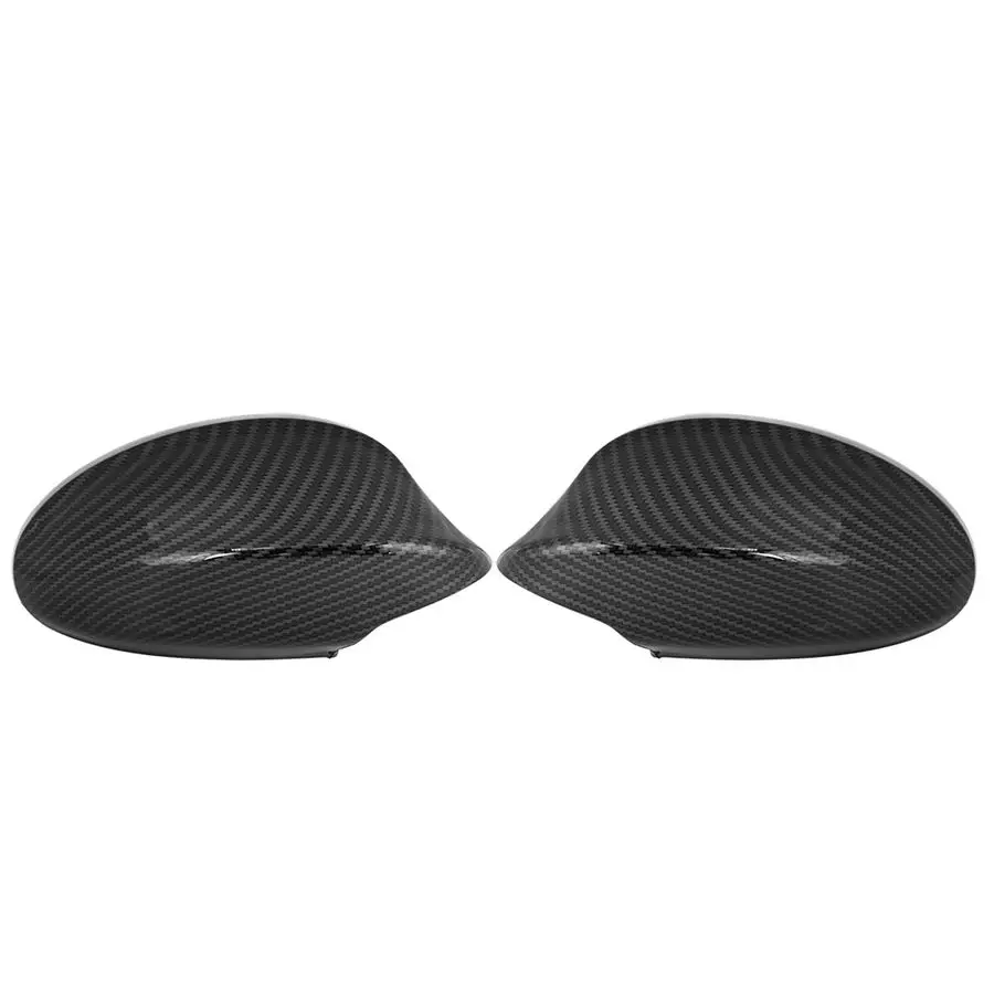 Par exterior espelho retrovisor habitação porta asa espelho capa padrão de fibra carbono para bmw série 3 e90 e91 325i 328i 330i se