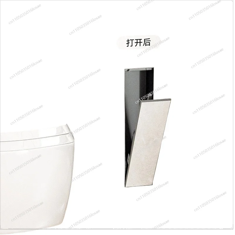 

Hidden Stainless Steel Niche Toilet Recessed Toilet Brush Bathroom in-wall Customizable Rack
