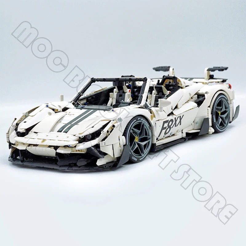 MOCBRICK High-Tech Power Speed Champions Ferra Hypercar Model F8XX Racing Car Building Block Brick 1:8 Scale Children Toys Gifts