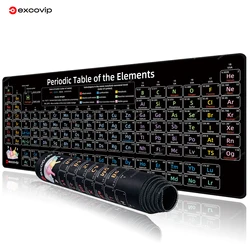 EXCO Periodic Table of Elements Mouse Pad Large Gaming Keyboard Mousepad Office Desk Mat with Stitched Edge Non-Slip Rubber Base