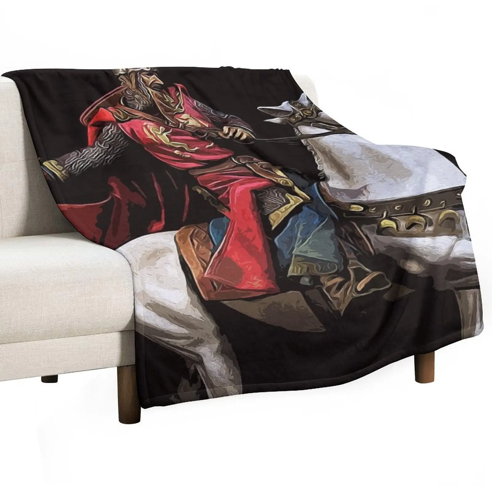 Medieval Knight Throw Blanket For Sofa Thin Blankets For Sofas Blankets