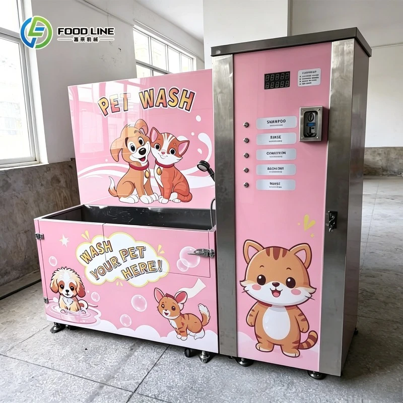 FOODLINE Customized Fully Automatic Pet Bathing Machine Cat Dog Washing and Drying Machine Pet Grooming Bath Equipment