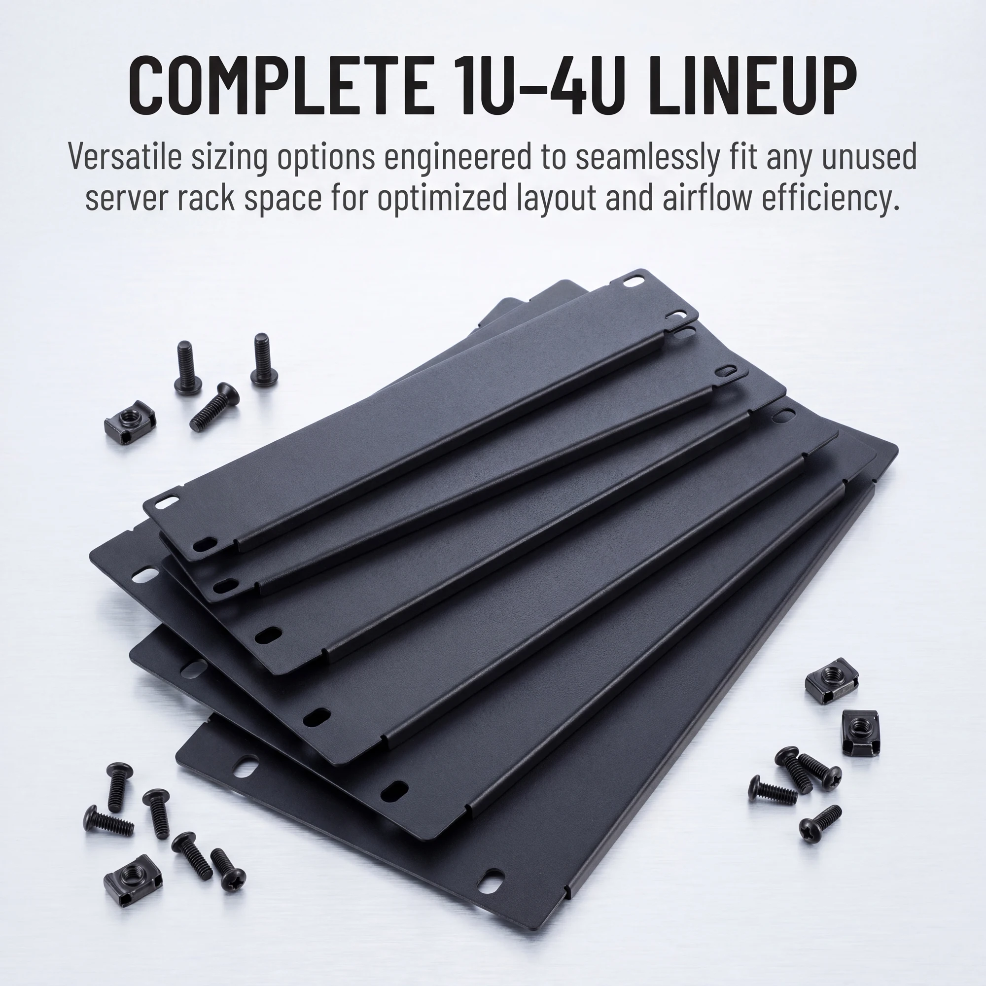 5/10Pcs 10 Inch Rack Blank Panel 3U 4U Server Cabinet Filler Panel For Network Enclosure Cabinet
