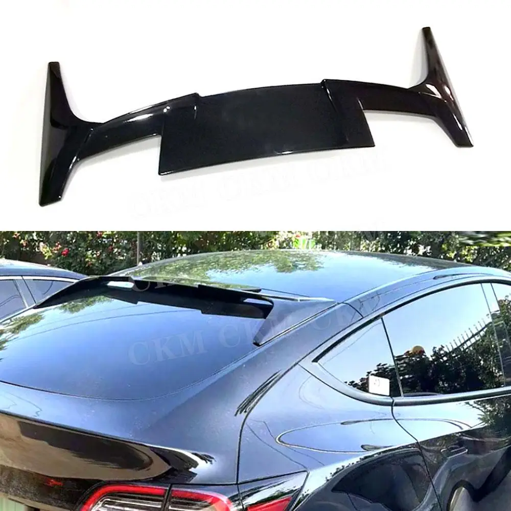 

for Tesla Model Y 2020+ Car Body Kits ABS Material Rear Trunk Roof Spoiler Wings Rear Spoiler Body Kits Accessories