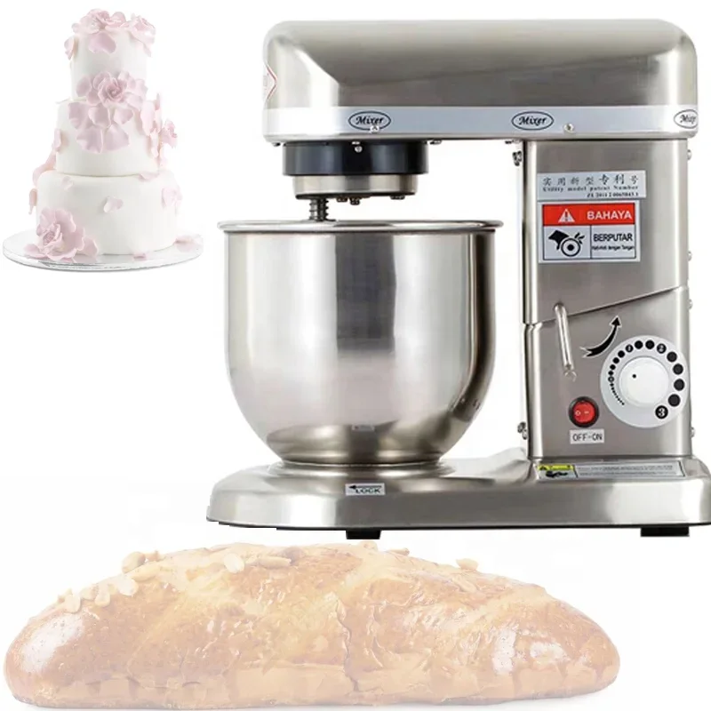 Stand Mixer Kitchen Aid Food Blender Cream Whisk Cake Dough Mixers With Bowl Stainless Steel Chef Machine