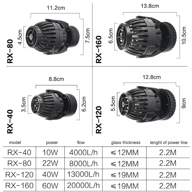 Imagem -02 - Atman-ultra Quiet Wave Flow Pump Aquário Fish Tank Coral Reef Wave Maker Bomba de Água