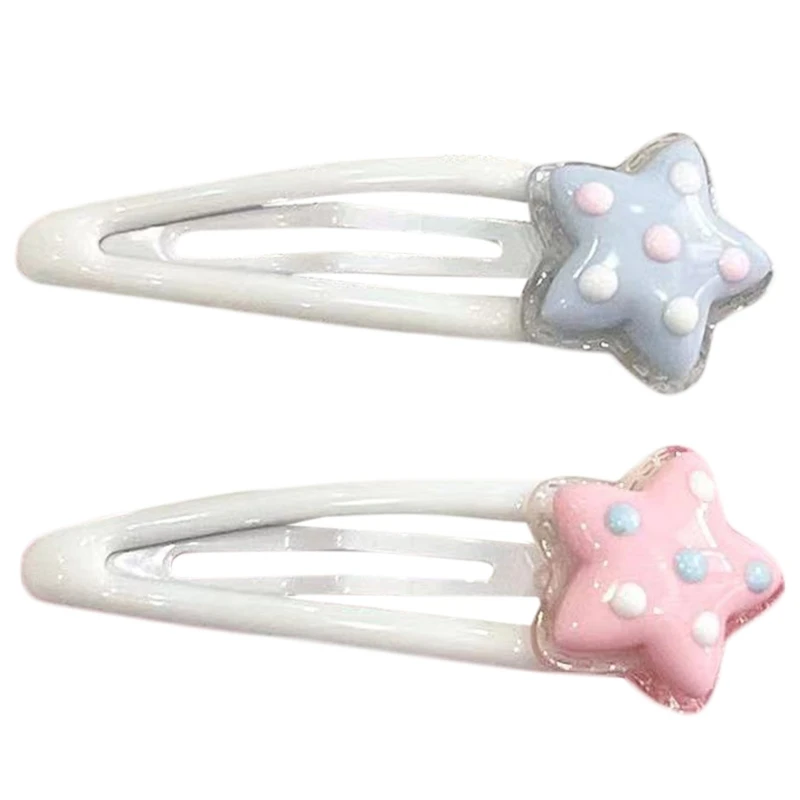 Colorful Star Hair Pin Carnivals Birthday Party Summer Ponytail Hair Clip