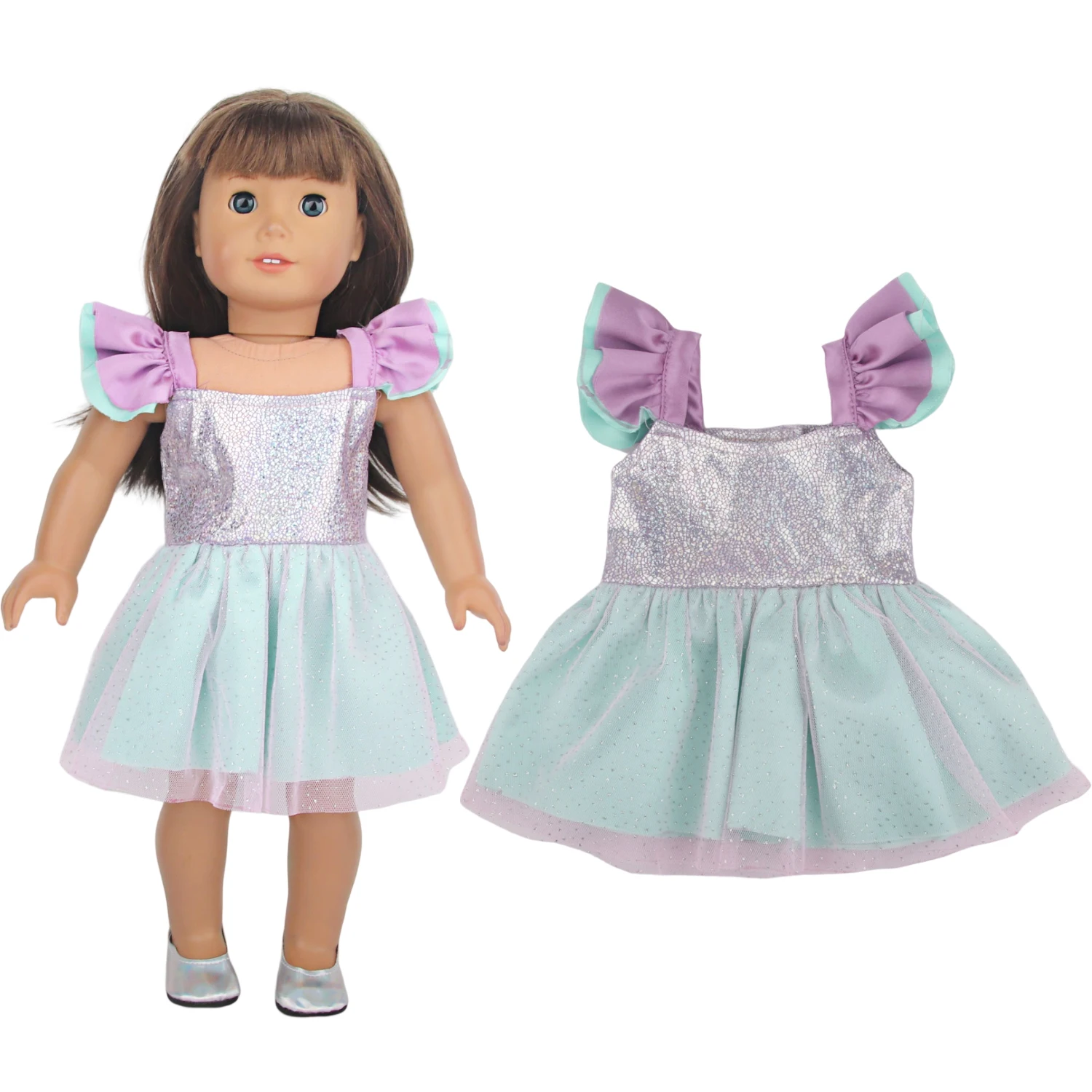 Schöne Prinzessin Puppe Kleid Kleidung für 43cm Baby neugeborene Puppe niedlichen Bogen Rock für amerikanische 18 inch & og, Leben Mädchen Puppen Kinder geschenk